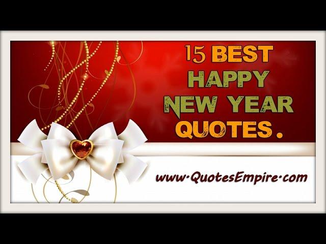 15 Most Beautiful Happy New Year Quotes