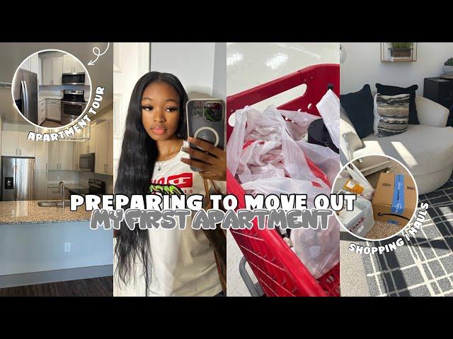 PREPARING TO MOVE OUT ALONE AT 19 ᥫ᭡ : empty apartment tour, shopping, amazon haul + more