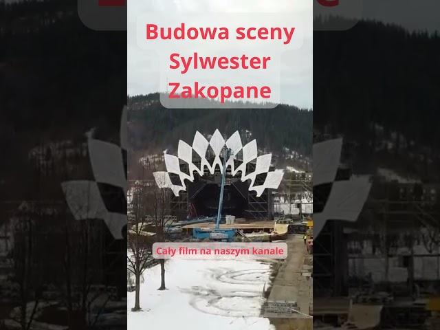 Budowa sceny Sylwester Zakopane #tatry #górale #góry #zakopane #krupówki #śnieg #sylwester