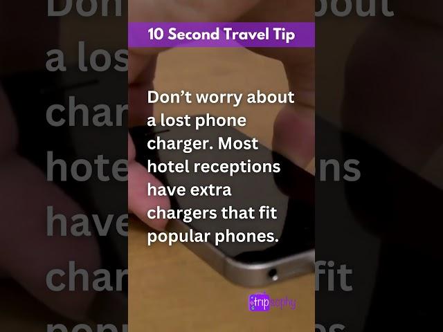  The Hidden Phone Charger Source at Hotels - 10 Second Travel Tip 50 #traveladvice #travel #tips