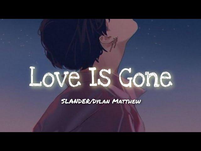 SLANDER - Love is Gone(翻译) (抖音热门歌曲) (动态歌词/lyrics video）[I'm sorry, Dont leave me]