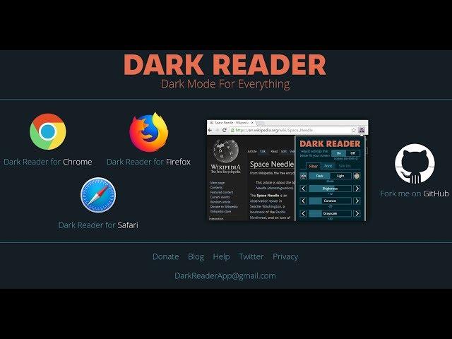 Dark Reader browser extension