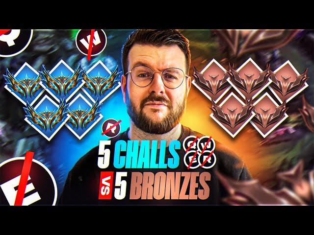 5 CHALLENGERS SANS SORT (AUTO-ATTAQUE) CONTRE 5 BRONZES ! QUI GAGNE ?