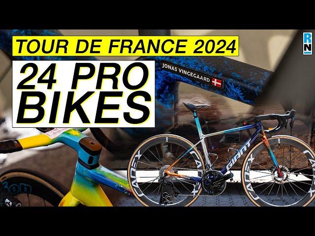  Tour de France Pro-Bikes 2024: 24 Pro-bikes from the peloton