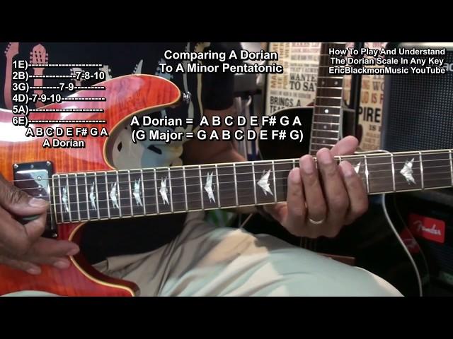Understanding And Playing The DORIAN SCALE In ANY KEY Guitar Lesson @EricBlackmonGuitar