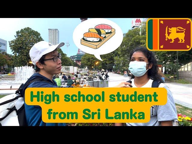 High school student in Japan from Sri Lanka