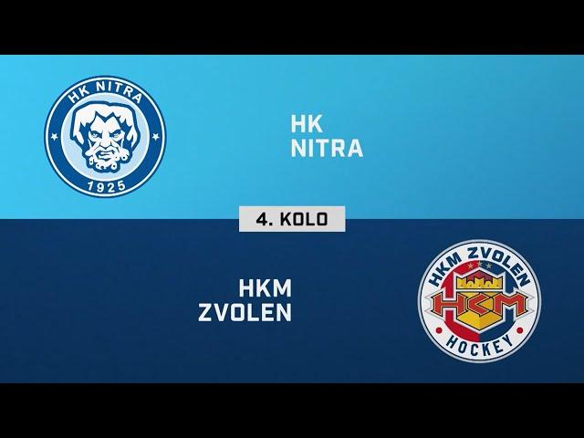 4. kolo: HK Nitra - HKM Zvolen 3:2 (HIGHLIGHTY)