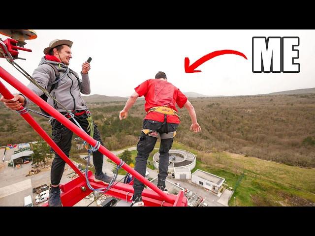 We Jumped Off a 100ft Crane!