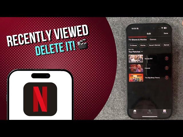 Netflix how to delete watch history