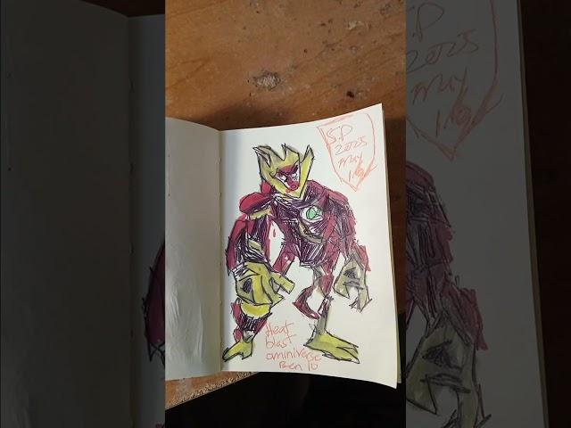 Heatblast Omniverse Drawing Illustration by Custom Artist Sherwin #tv #art