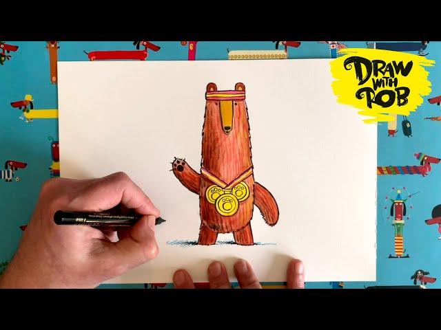 #DrawWithRob 3 Fred Bear