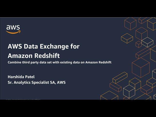AWS Data Exchange for Amazon Redshift demo | Amazon Web Services