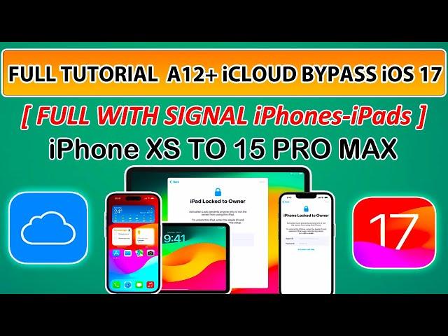  Full Tutorial iCloud Bypass iOS 17.6 iPhone XS to 15 Pro Max| Mina A12+ iCloud Bypass With Signal