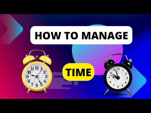 Time Management || How to Manage Daily Routine Time || Manage your Time