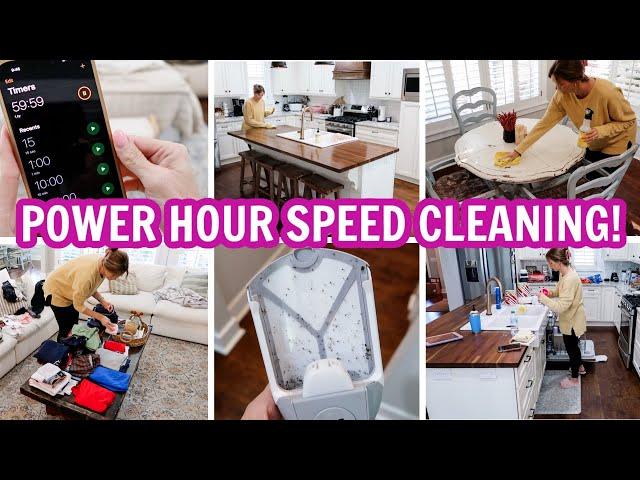 POWER HOUR CLEAN WITH ME - SPEED CLEANING MOTIVATION!