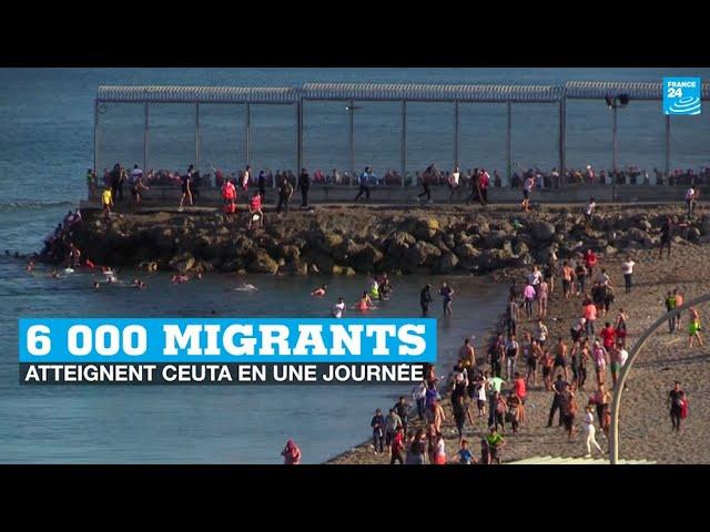 Espagne : près de 6 000 migrants atteignent Ceuta depuis le Maroc en une journée • FRANCE 24