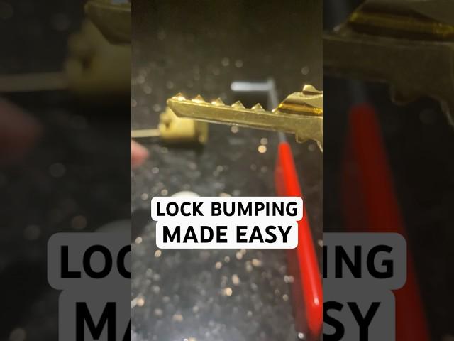 LOCK BUMPING MADE EASY. #lockpicking #locksport #tip #howto