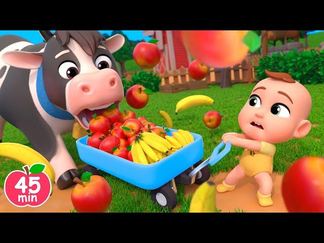 Apples and Bananas | Feeding Animals Song +MORE Lalafun Nursery Rhymes & Kids Songs