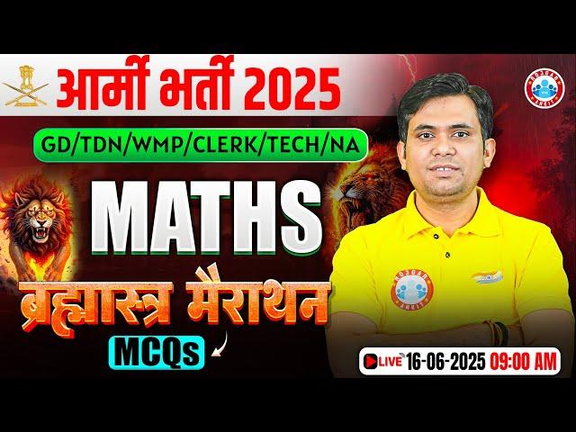 Army Marathon Class 2025 | Army Maths Marathon Class | Maths For Army GD By Jitendra Sir