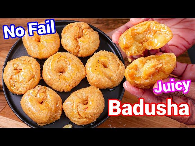 Badusha or Balushahi Sweet Flaky Dessert with Tips & Tricks | Badsha Sweet - Halwai Style