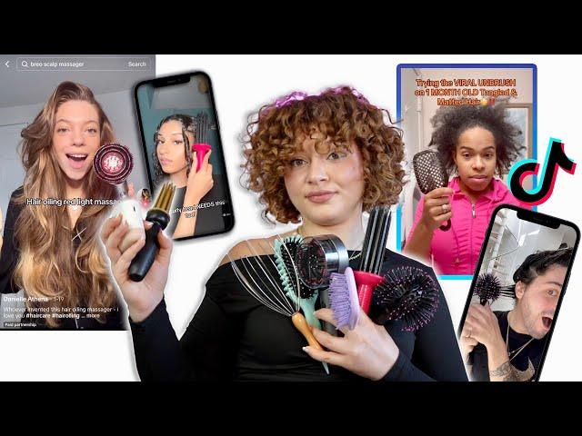 HAIRSTYLIST TESTS VIRAL TIKTOK CURLY HAIR TOOLS (watch this before you buy)