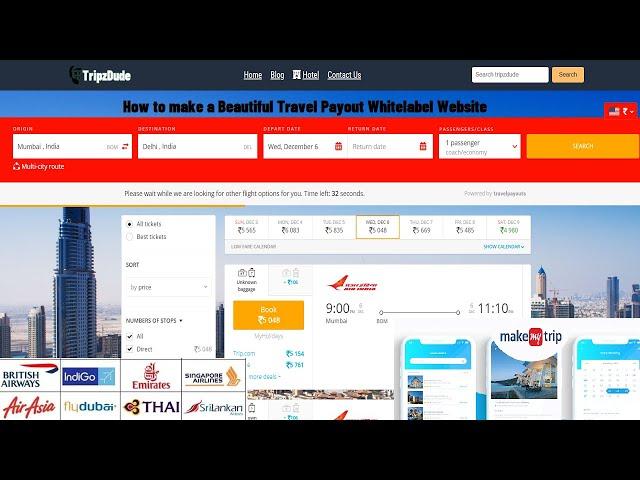 How to make a beautiful Travelpayouts whitelabel Website