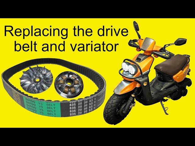 Drive belt and variator replacement on a 150cc GY6 Chinese scooter