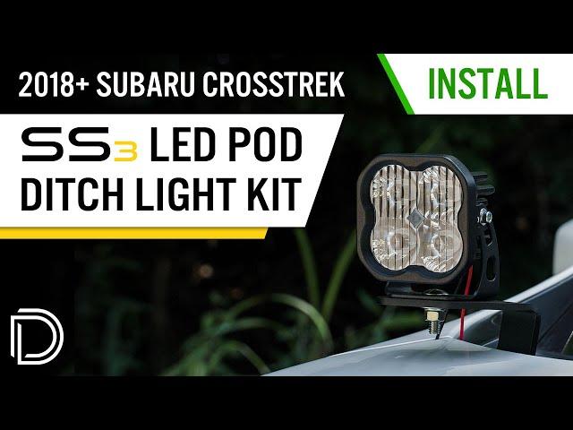 How to Install Ditch Light Bracket Kit for 2018+ Subaru Crosstrek | Diode Dynamics