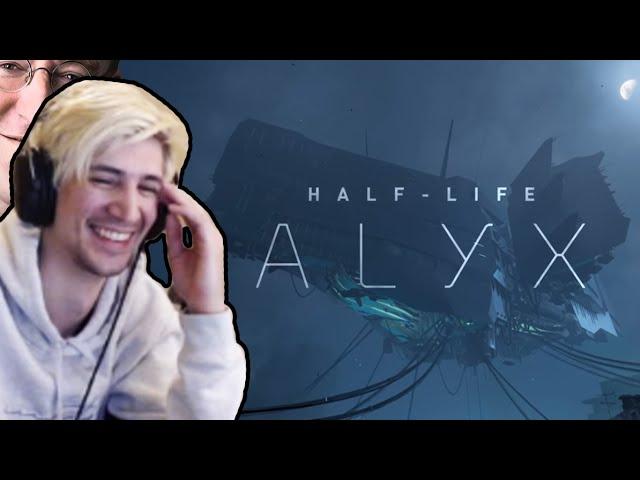 xQc Reacts To Half-Life: Alyx Announcement Trailer