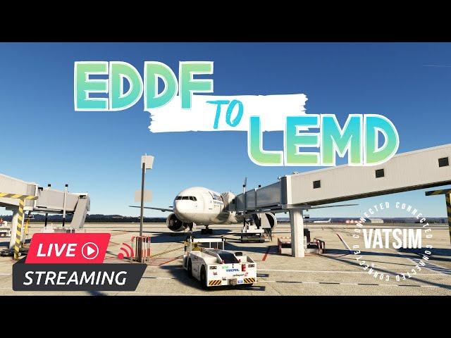 PMDG 777-300 trans-European Flight | Frankfurt to Madrid | MSFS 2020 Live!