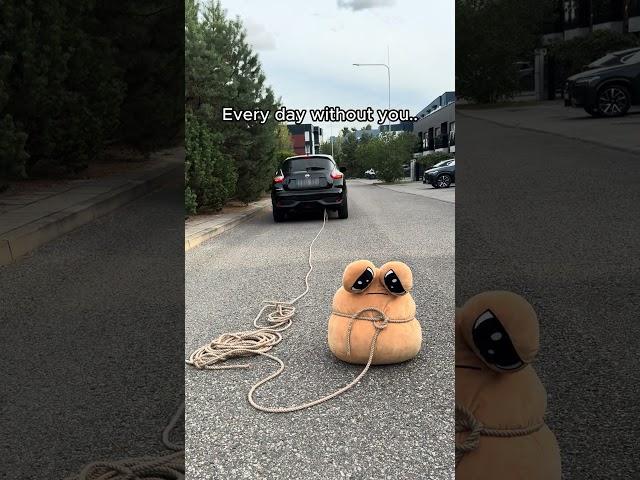 Big POU is very sad..  #bigpou #plushtoys #plushies