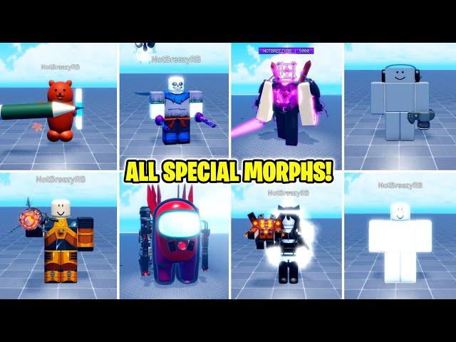 ALL SPECIAL MORPHS in SUPER BOX SIEGE DEFENSE! (ROBLOX)