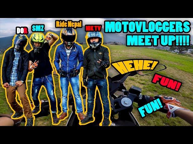 MOTOVLOGGERS MEET UP | ECS MEDIA PHOTOSHOOT | DOR, NIK TV, 2 WHEELS & ADVENTURE, KP169, RIDE NEPAL