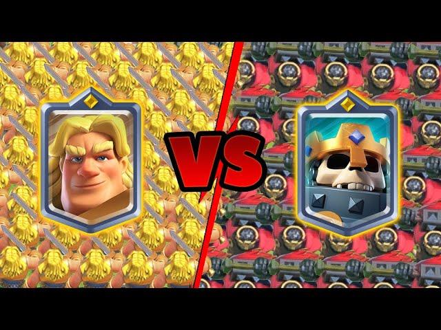 Golden Knight Vs Skeleton King | Clash Royale Challenge #27