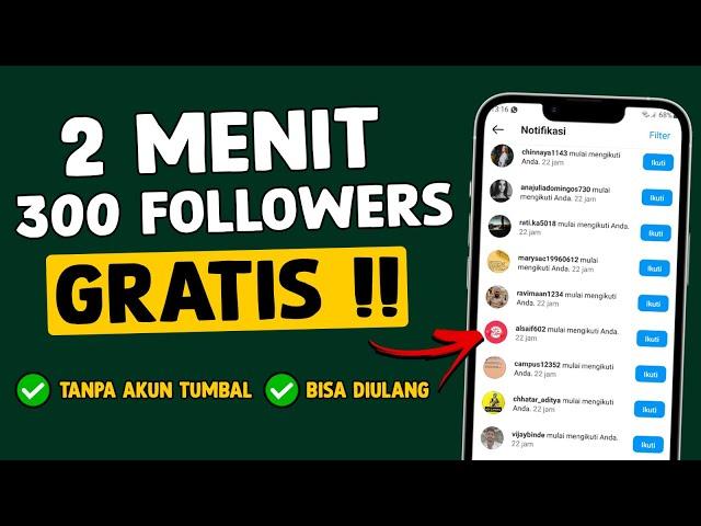 CARA MENAMBAH FOLLOWERS INSTAGRAM GRATIS 2024 PERMANEN