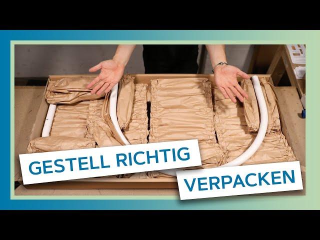So verpackt ihr das Gestell der swing2sleep richtig