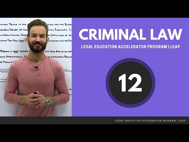 Criminal Law: Larceny, Embezzlement, False Pretenses, Larceny-by-Trick, & Robbery [LEAP Preview]