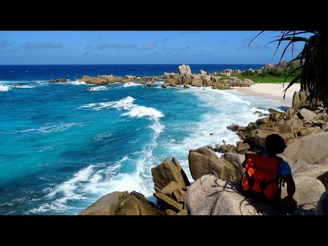 Grand Anse Anse Marron Source d'Argent hiking with Coco Trail Guide La Digue Seychelles 2017 4k