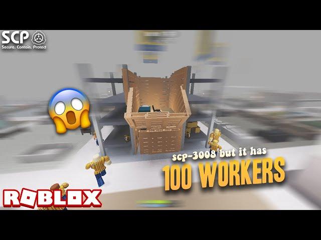 100 WORKERS CHALLENGE • Roblox SCP-3008