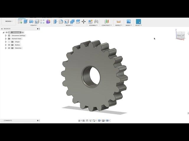 GEAR DESIGN USING FUSION 360