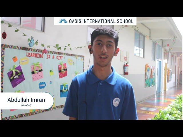 Creative Minds at Oasis International School: Abdullah Imran's Journey in App Development