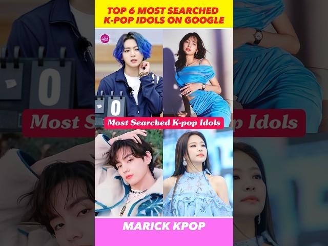 Top 6 Most Searched K-pop Idols on Google in 2024 #kpop #shorts