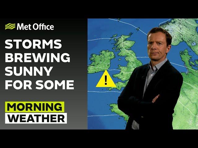 20/09/24 – Stormy down south, drier up north – Morning Weather Forecast UK –Met Office Weather