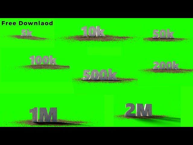 Ground Impact Text Green Screen 5k to 2M | Free Download