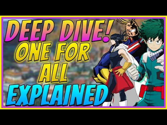 Deep Dive: One For All and its history | Anime Deep Dive | We The Celestials