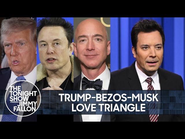 Elon Musk Third Wheels Trump and Bezos, North Korean Hackers Stole Over $1B in Crypto | Tonight Show