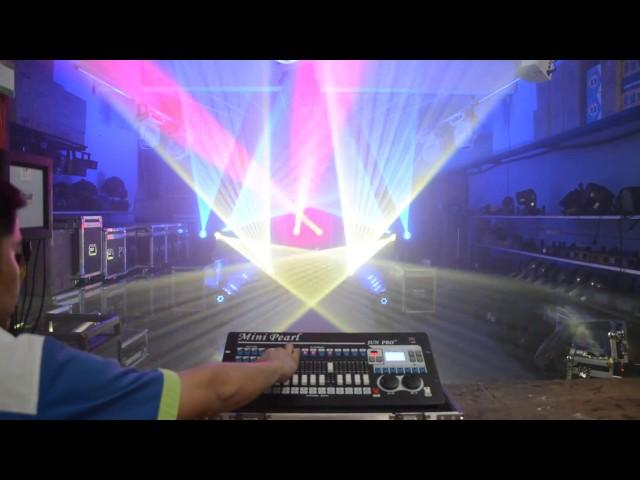 JUN PRO Mini Pearl  DMX controller with sharpy Beam 230 Double prism # stage lighting