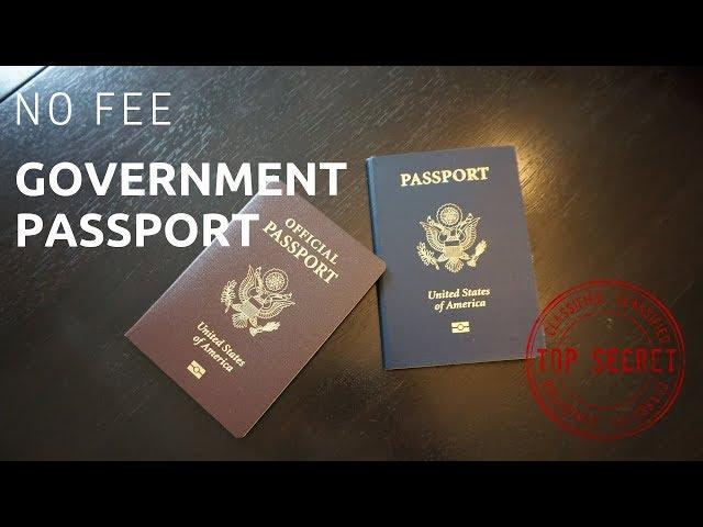 No Fee Government Passport