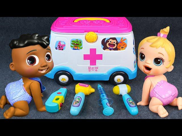 18 Minutes Satisfying with Unboxing Ambulance Doctor Set, First Aid Toys ASMR | Fun Review Toys