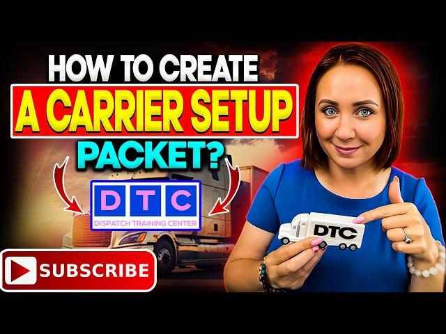 How to create a carrier setup packet? #dispatcher #dispatchingtrucks #dispatchtrainingonline